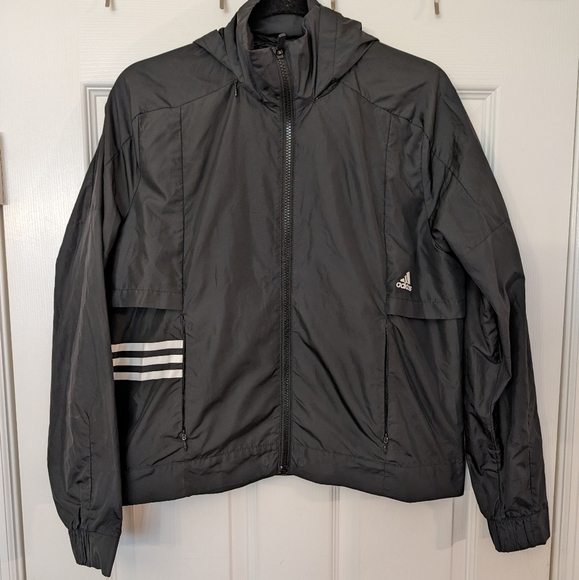 Kids ADIDAS Zip Up Windbreaker Jacket - Picture 1 of 8